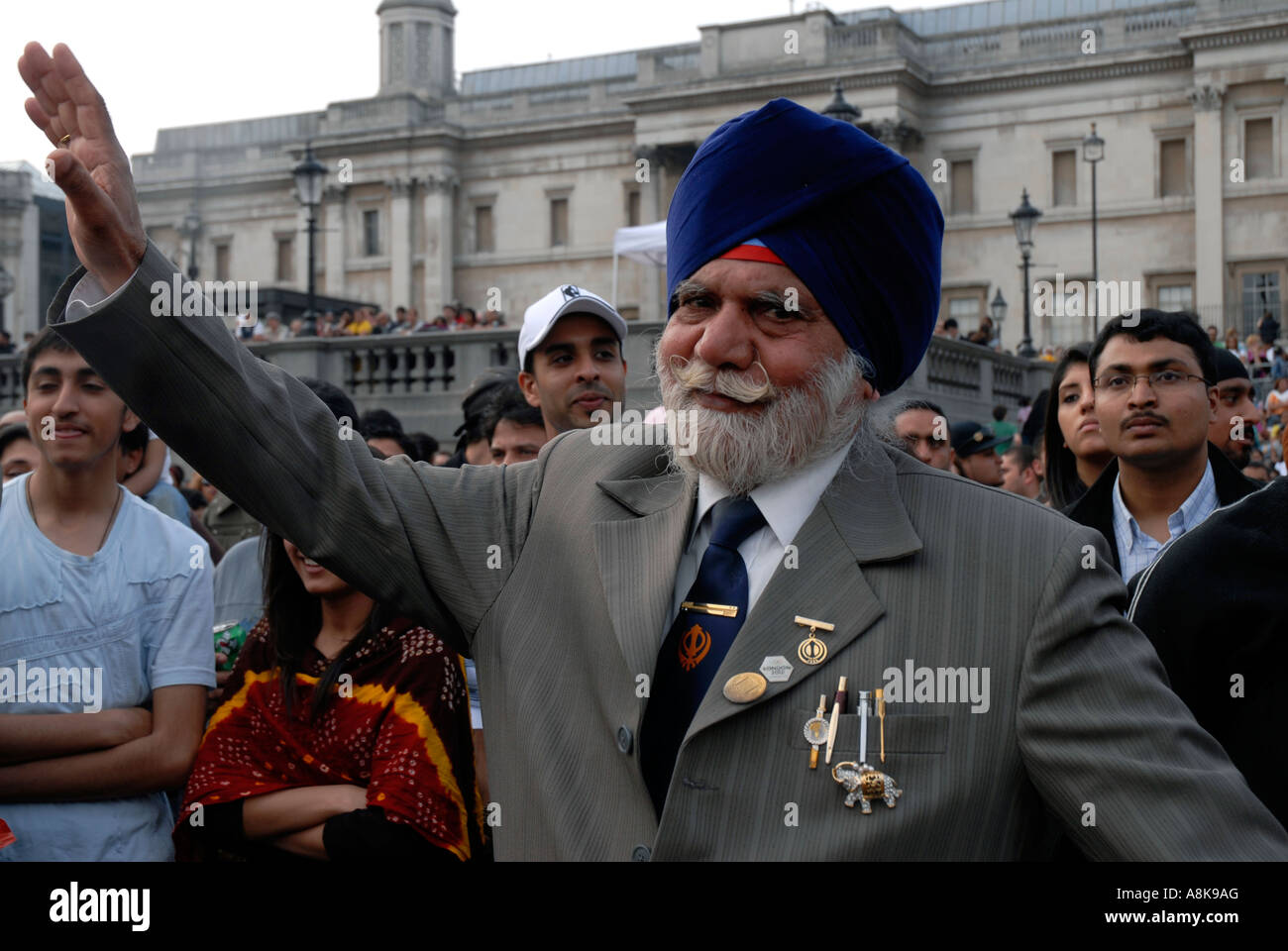 Celebration of Hindu and sikh festival of Vaisakhi in Trafalgar Square