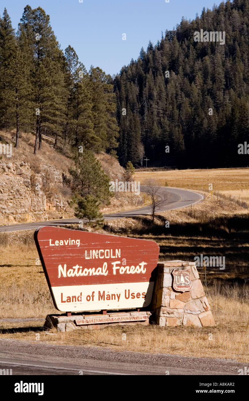 Lincoln National Forest New Mexico Stock Photo 6928113 Alamy