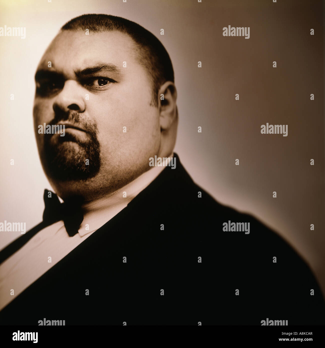 A portrait of a bouncer security guard Stock Photo