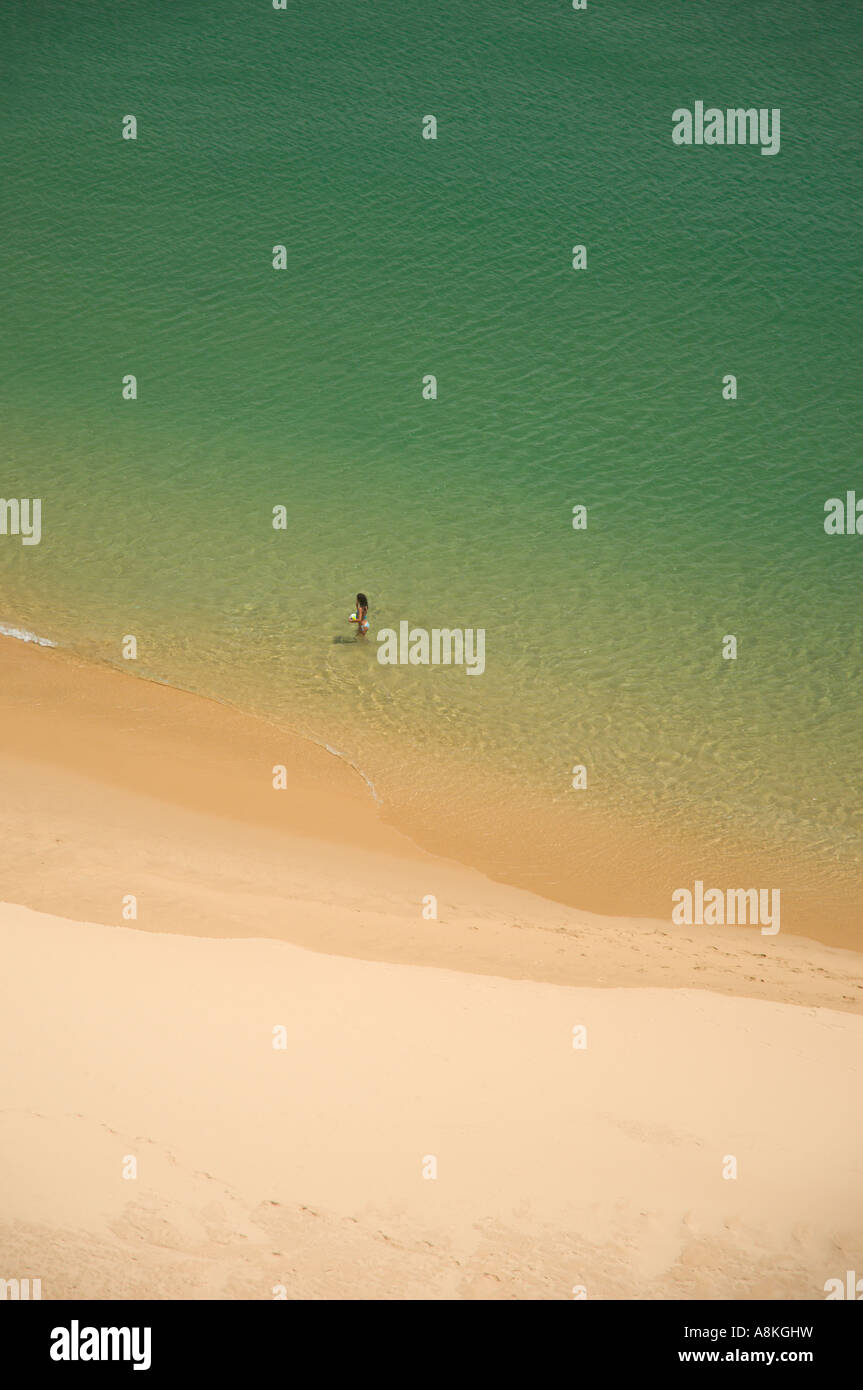 Empty sandy beach sea hi-res stock photography and images - Alamy