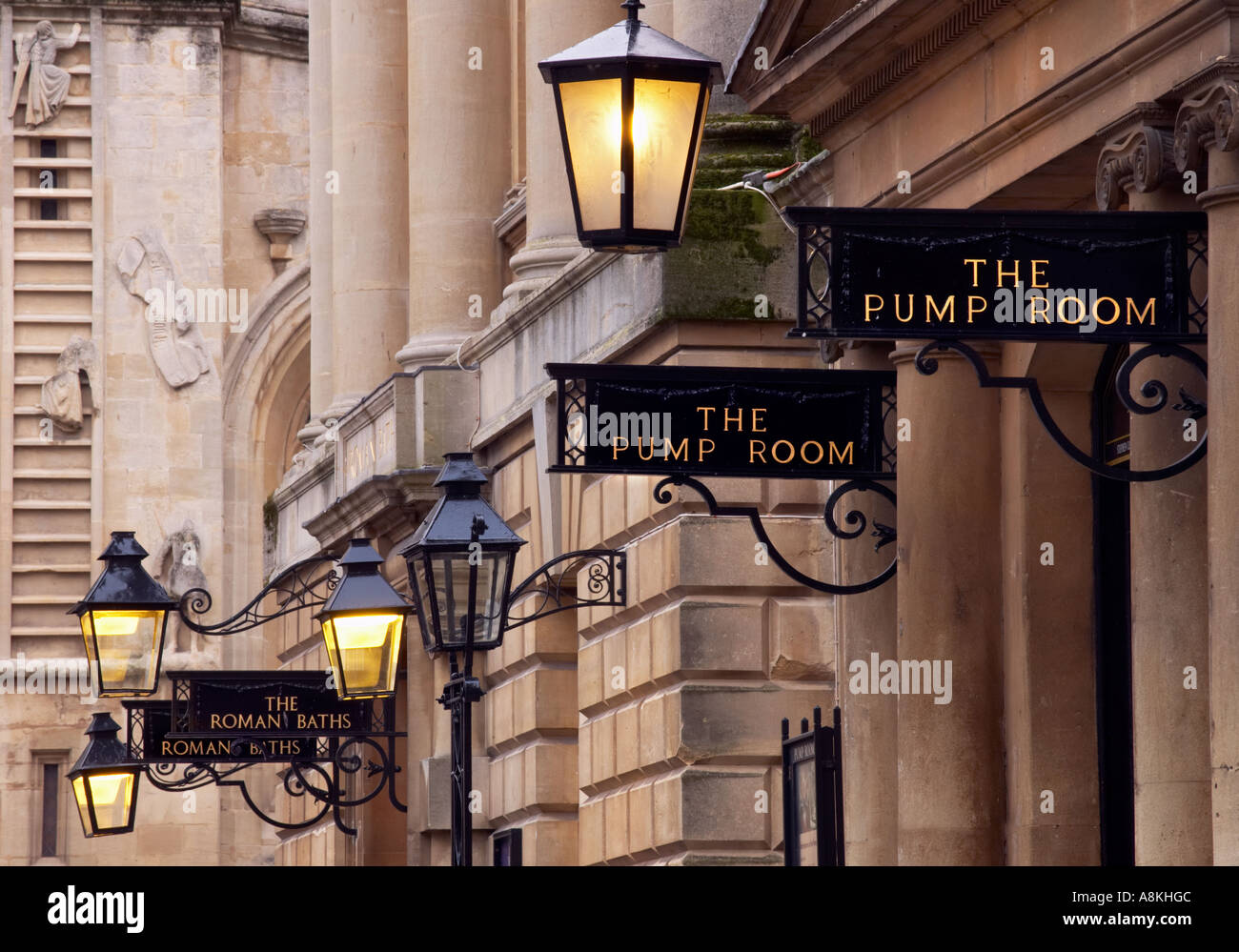 The Pump Room, The Roman Baths, Bath, England Stock Photo Alamy