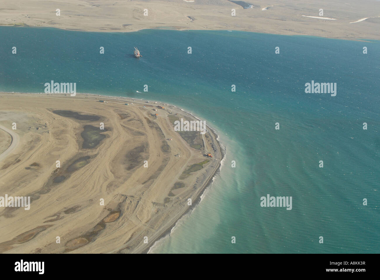 Aerial views of Resolute Bay Cornwallis Island Parry Channel at the