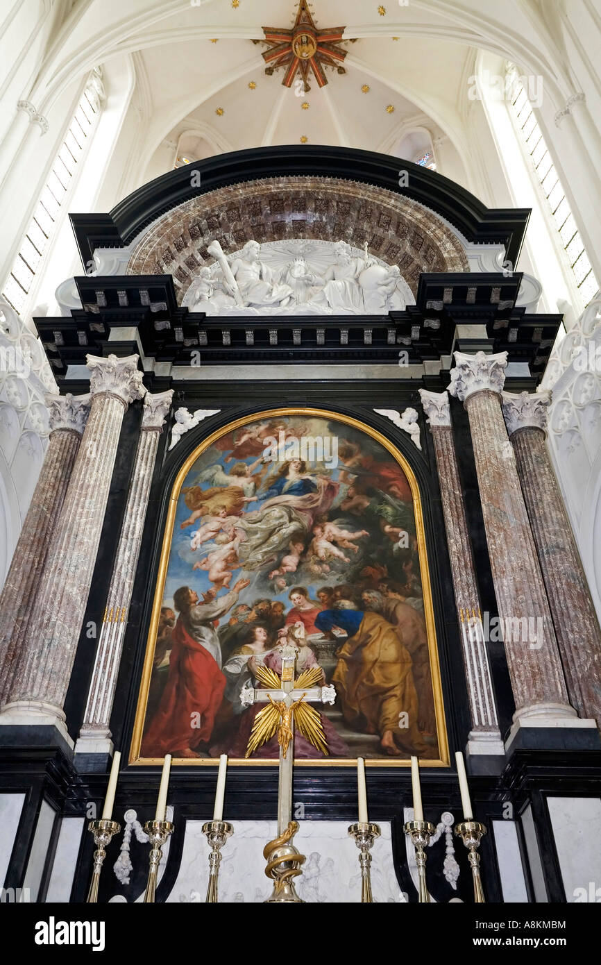 Cathedral of Our Lady, main altar, assumption, painting by