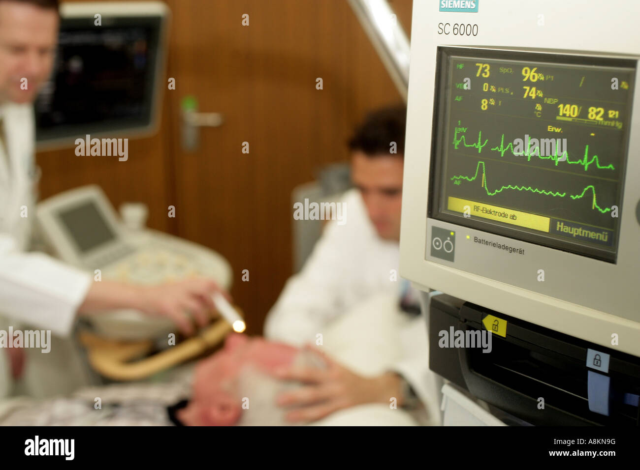 Stroke unit in catholic hospital in Koblenz, Rhineland-Palatinate, Germany Stock Photo
