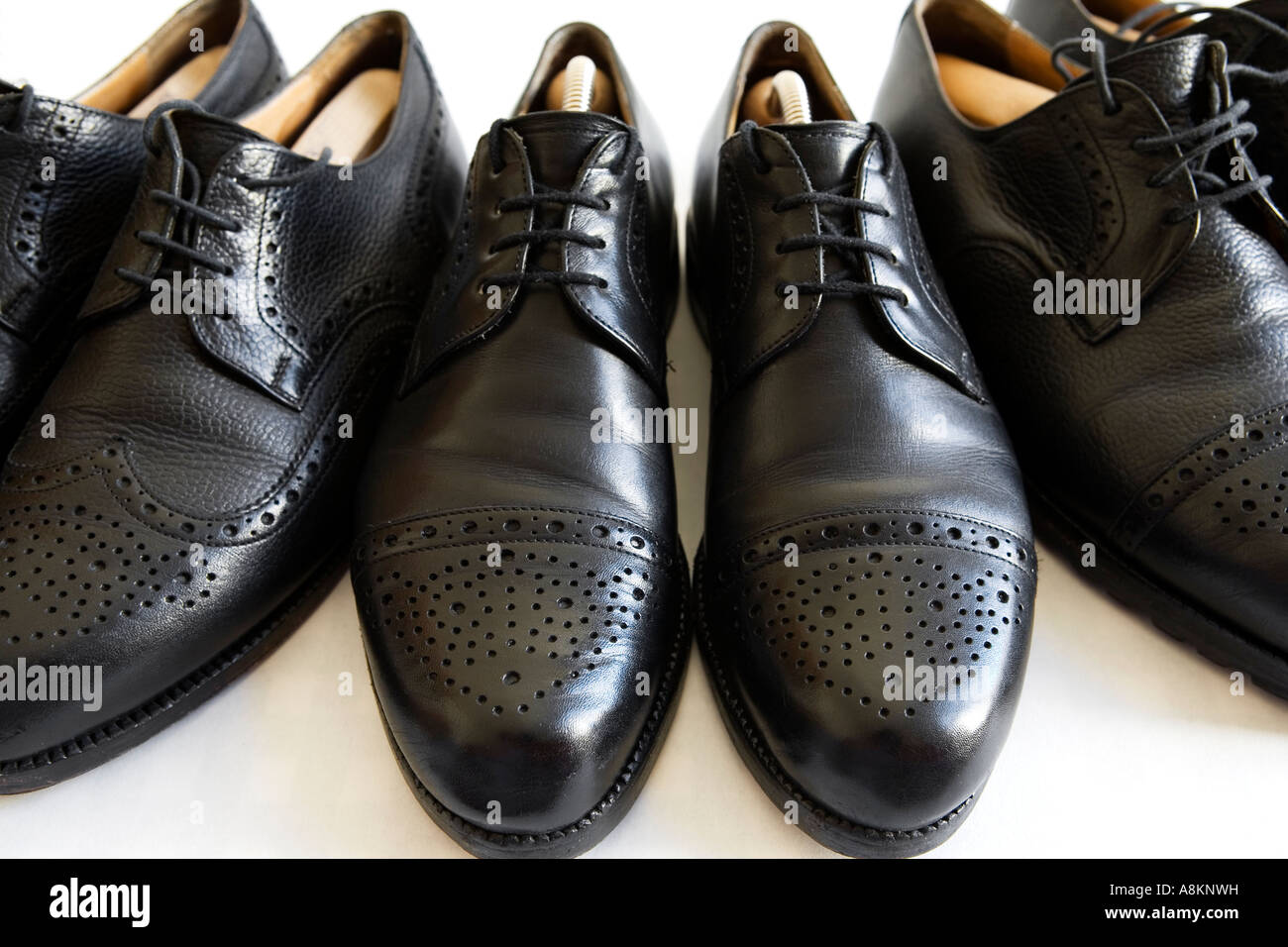 Traditional gentlemen´s footwear, so-called 'Budapester' Stock Photo