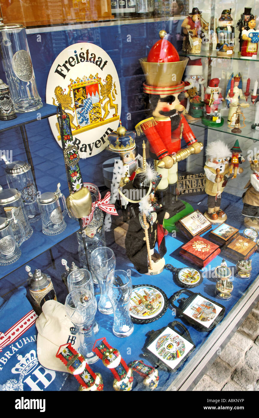 Bavarian souvenirs, Munich, Bavaria, Germany Stock Photo