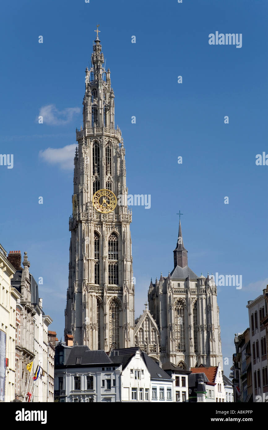 Cathedral of antwerpen, Belgium Stock Photo