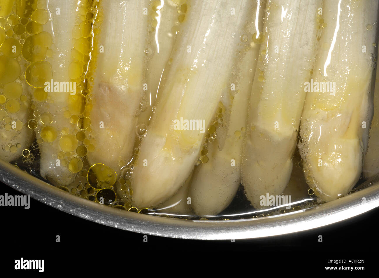 Asparagus in cooking pot Stock Photo Alamy