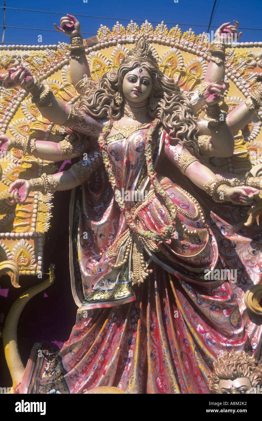 Statue of the Durga Goddess in Delhi Stock Photo Alamy