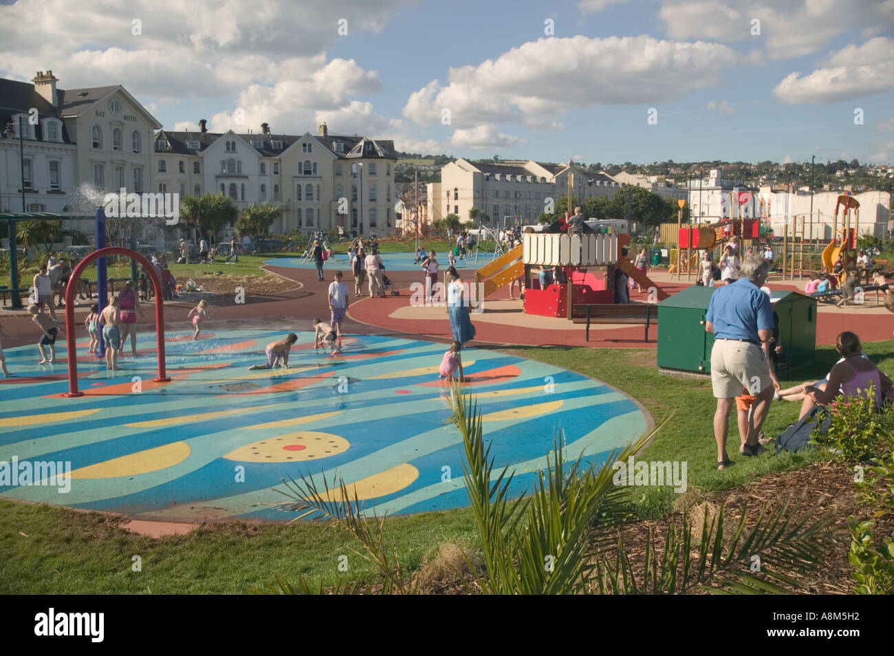 In Britains Playgrounds Bringing In >> In A Sea Front Playground Teignmouth Devon Great Britain Stock Photo In Britains Playgrounds Bringing In >> In A Sea Front Playground Teignmouth Devon Great Britain Stock Photo