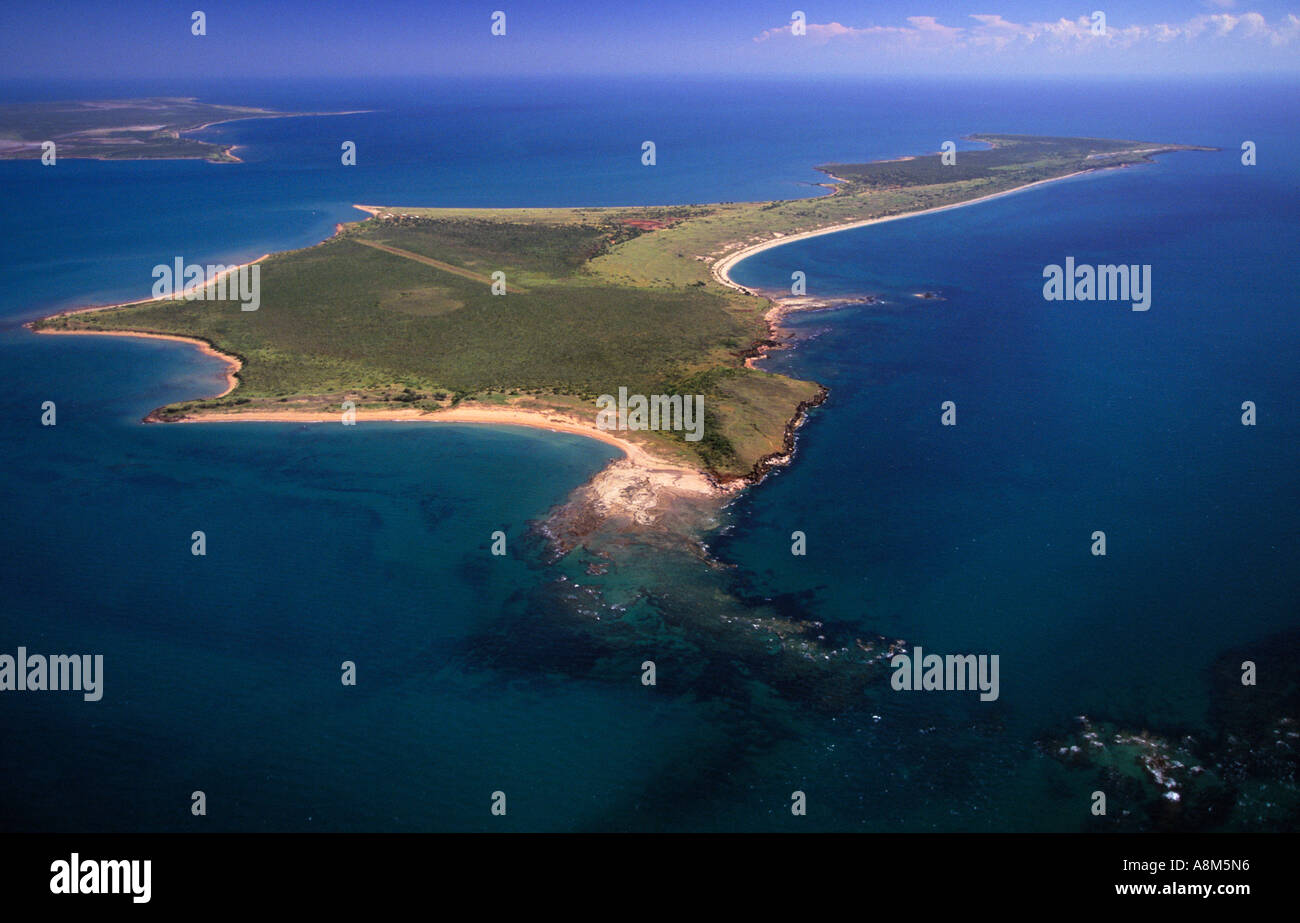 Aerial view of Sweers Island Gulf of Carpentaria N Queensland Australia