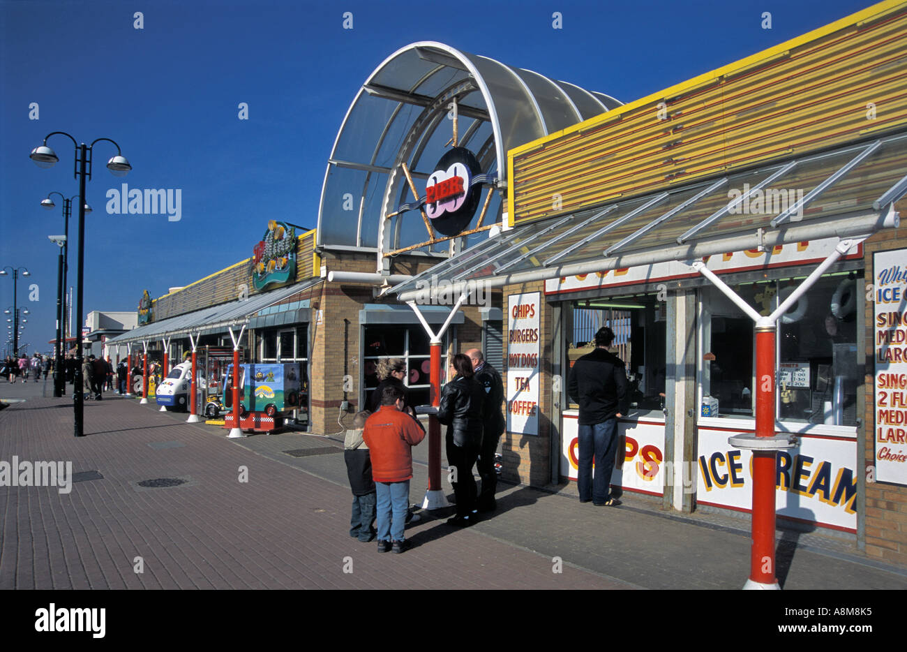 Cleethorpes Promenade and Pier Entrance, England Stock Photo 6933044