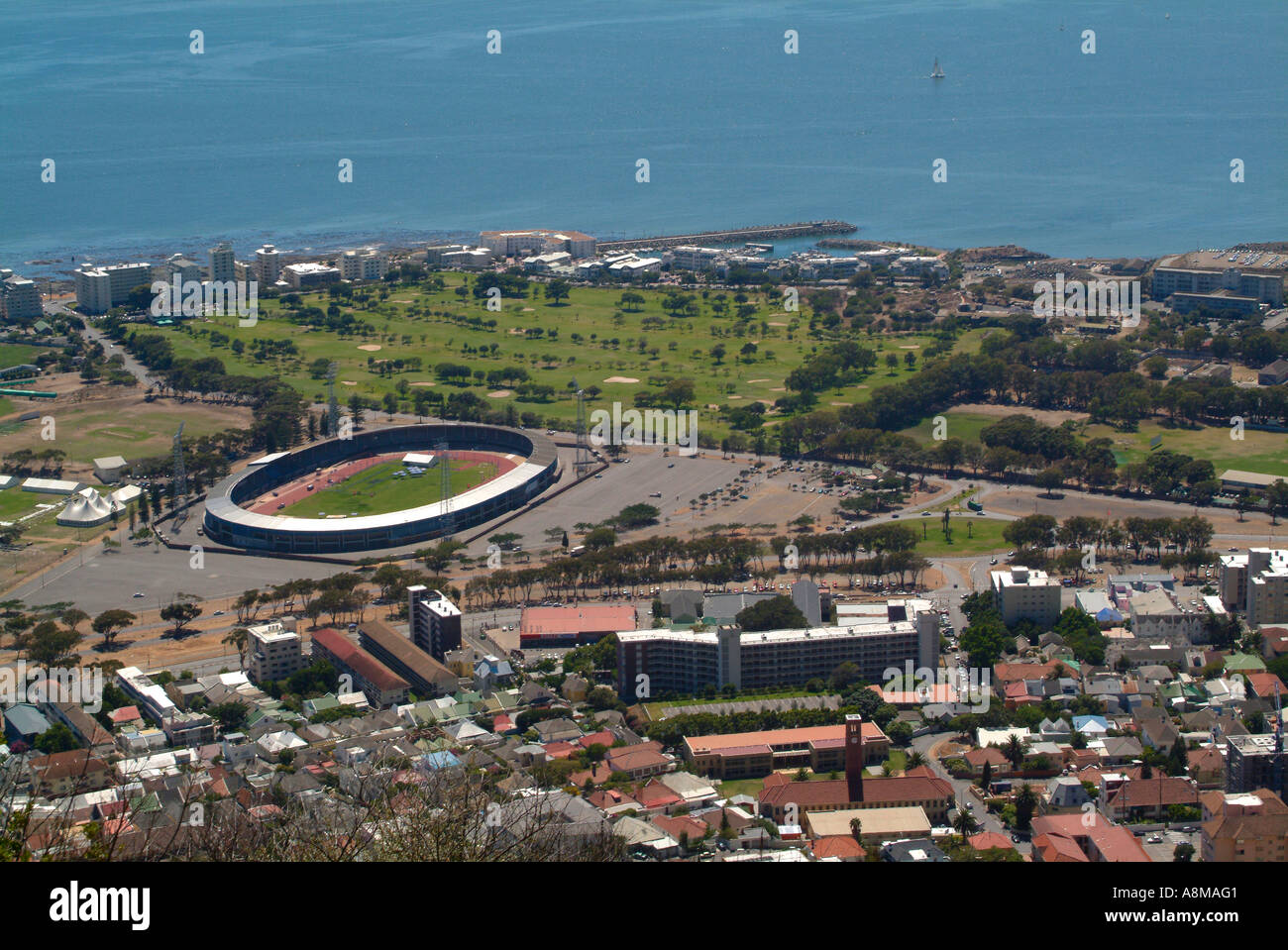 View Of Green Point Municaipal Golf Course And Stadium From Signal Hill 