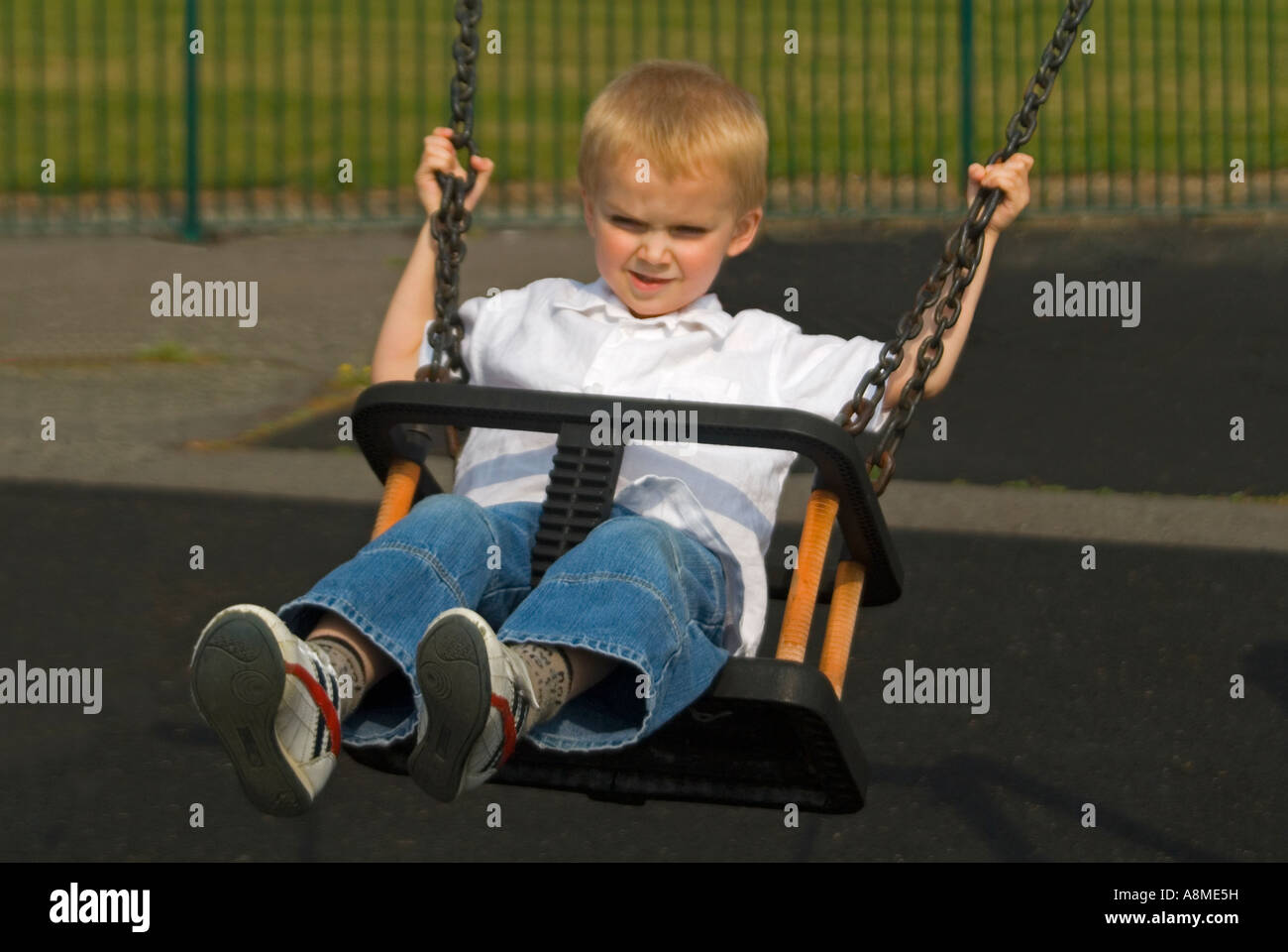 Horizontal portrait of a young boy (4 