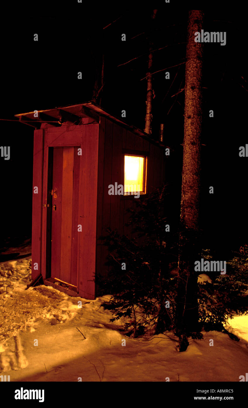 Hostels Outhouses A lighted and heated outhouse at the Sub Sig outing