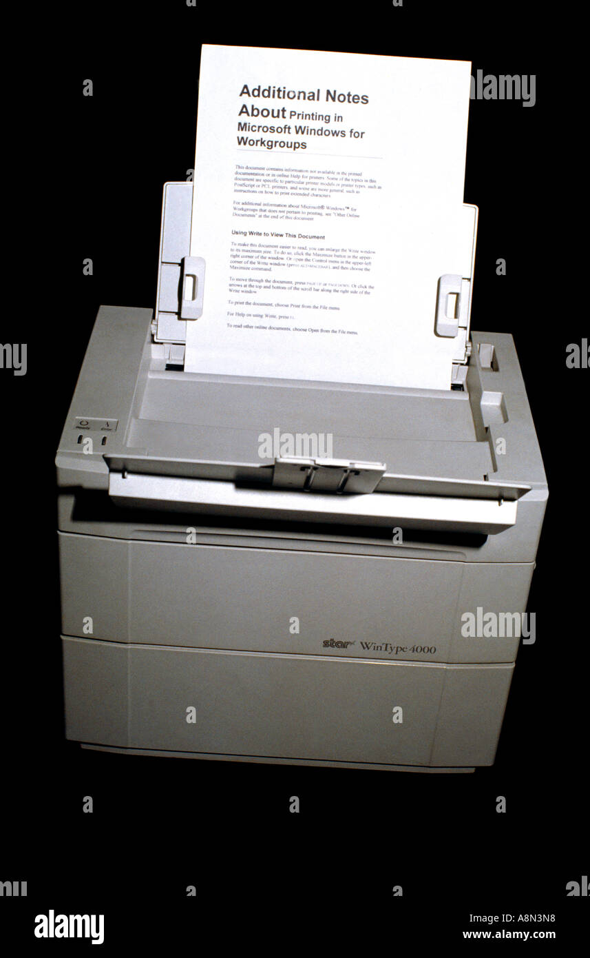 Laser Printer Stock Photo