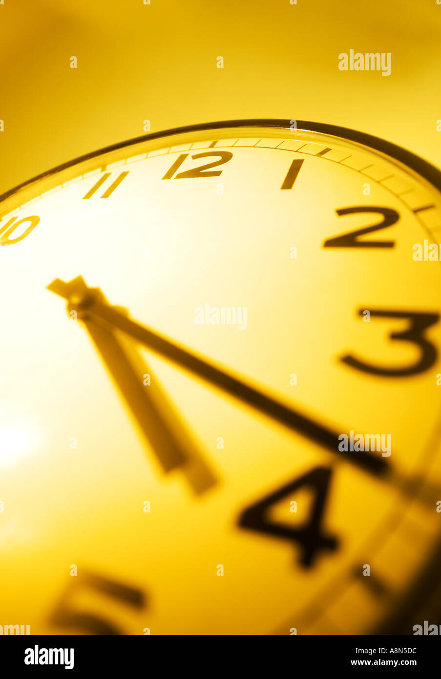 Clock face closeup Stock Photo