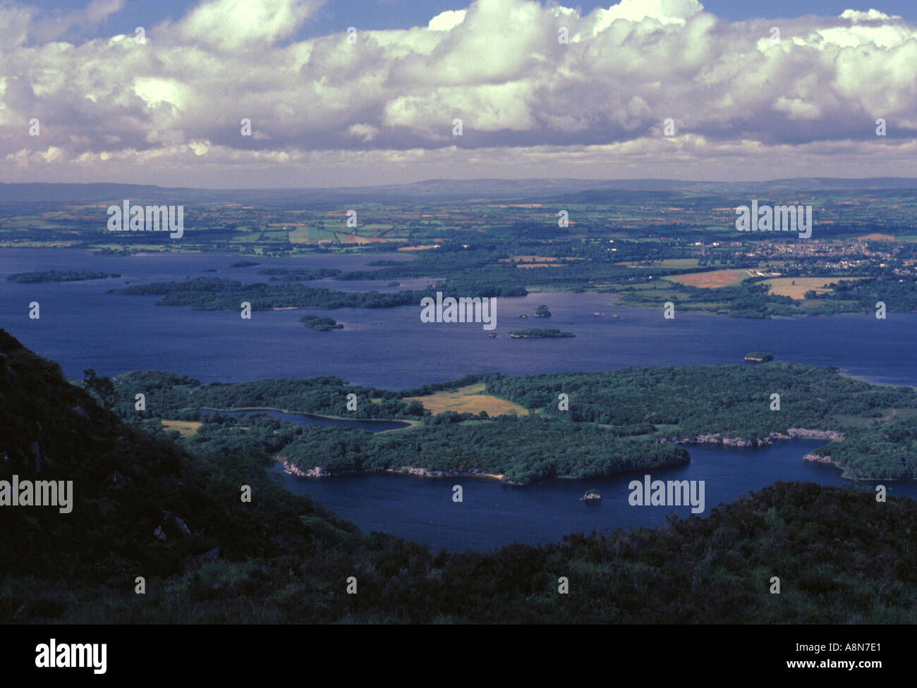 Killarney Lakes Co Kerry Ireland seen from Torq Mountain Stock Photo
