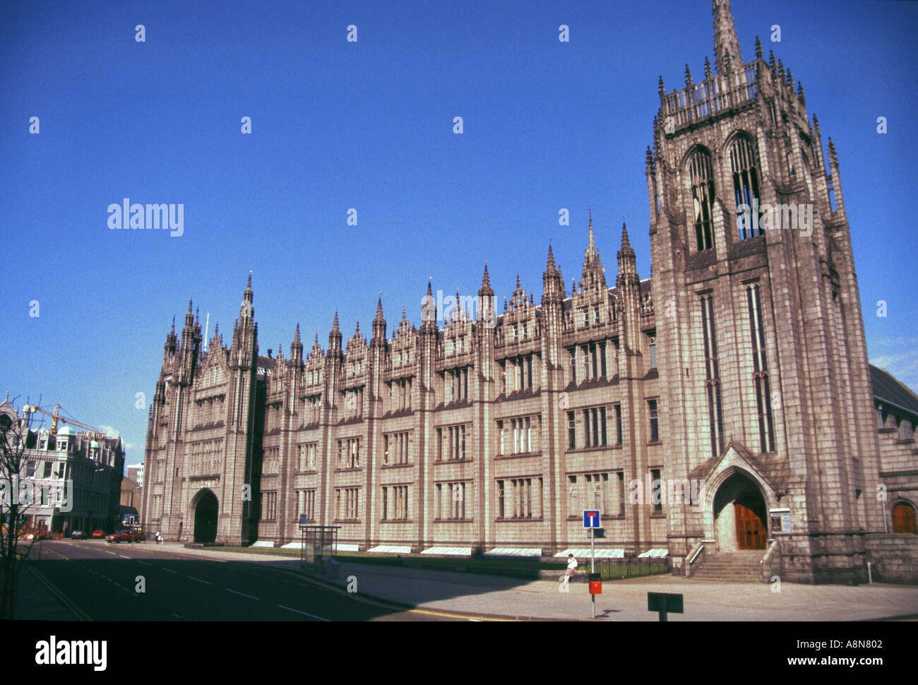 Marischal College University of Aberdeen Scotland Stock Photo