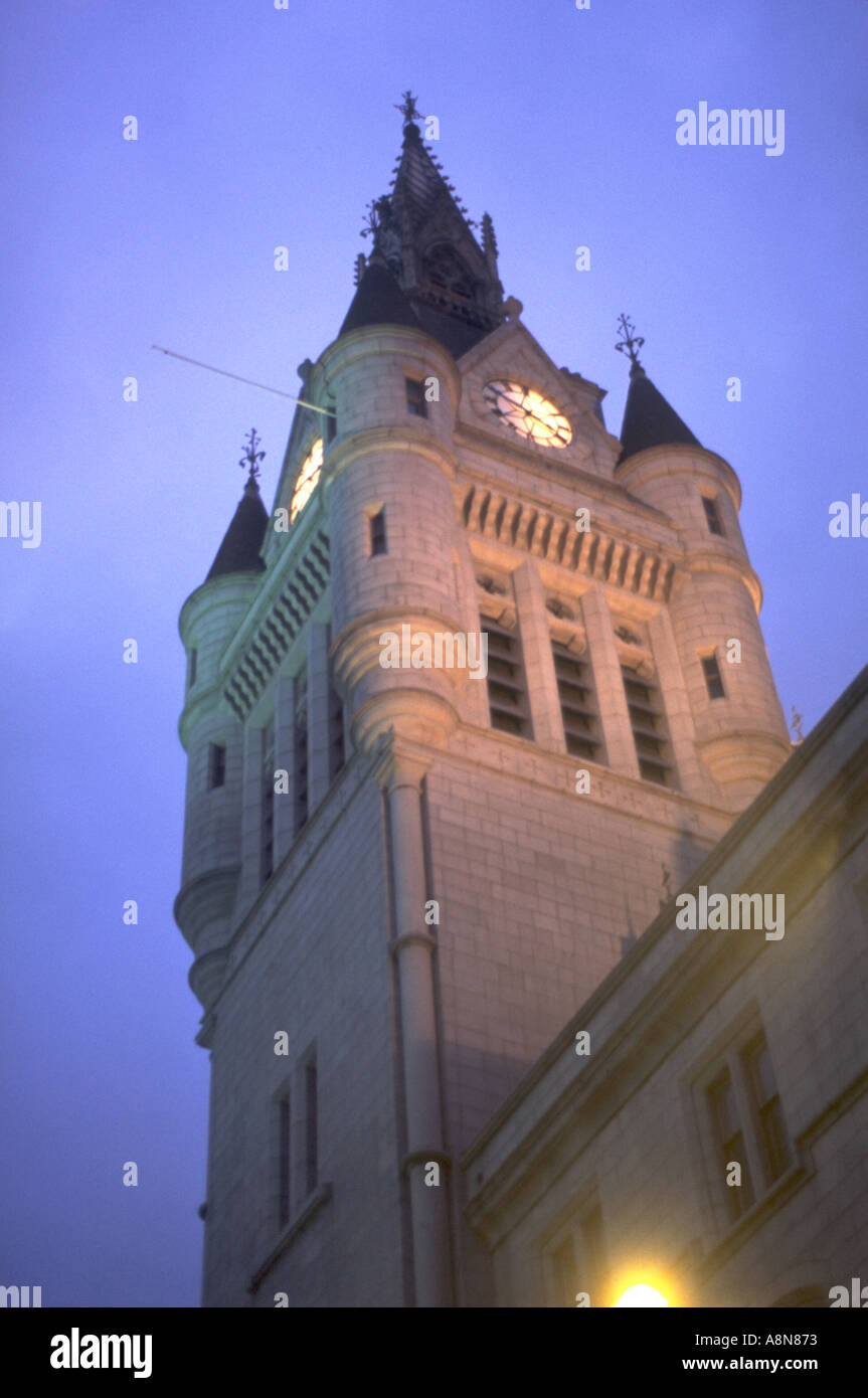 Tower of the Town Hall in Aberdeen Scotland Stock Photo