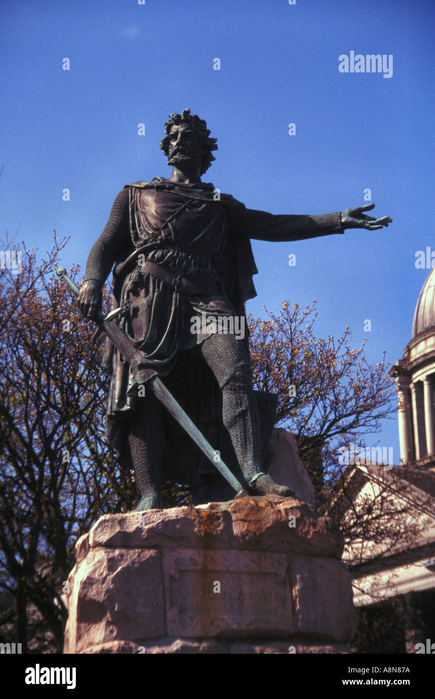 Statue of William Wallace in Aberdeen Scotland Stock Photo