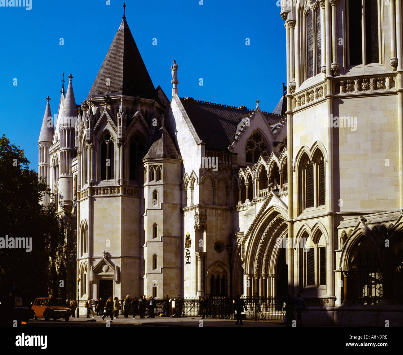 London England Royal Courts Of Justice Strand Stock Photo