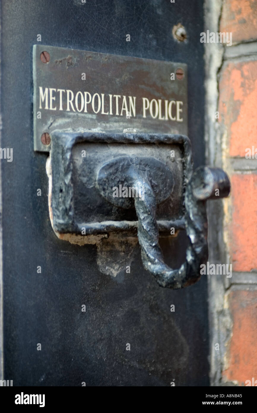 Old Policemans Cape or Coat Cloak Hook Great Newport Street London England Stock Photo