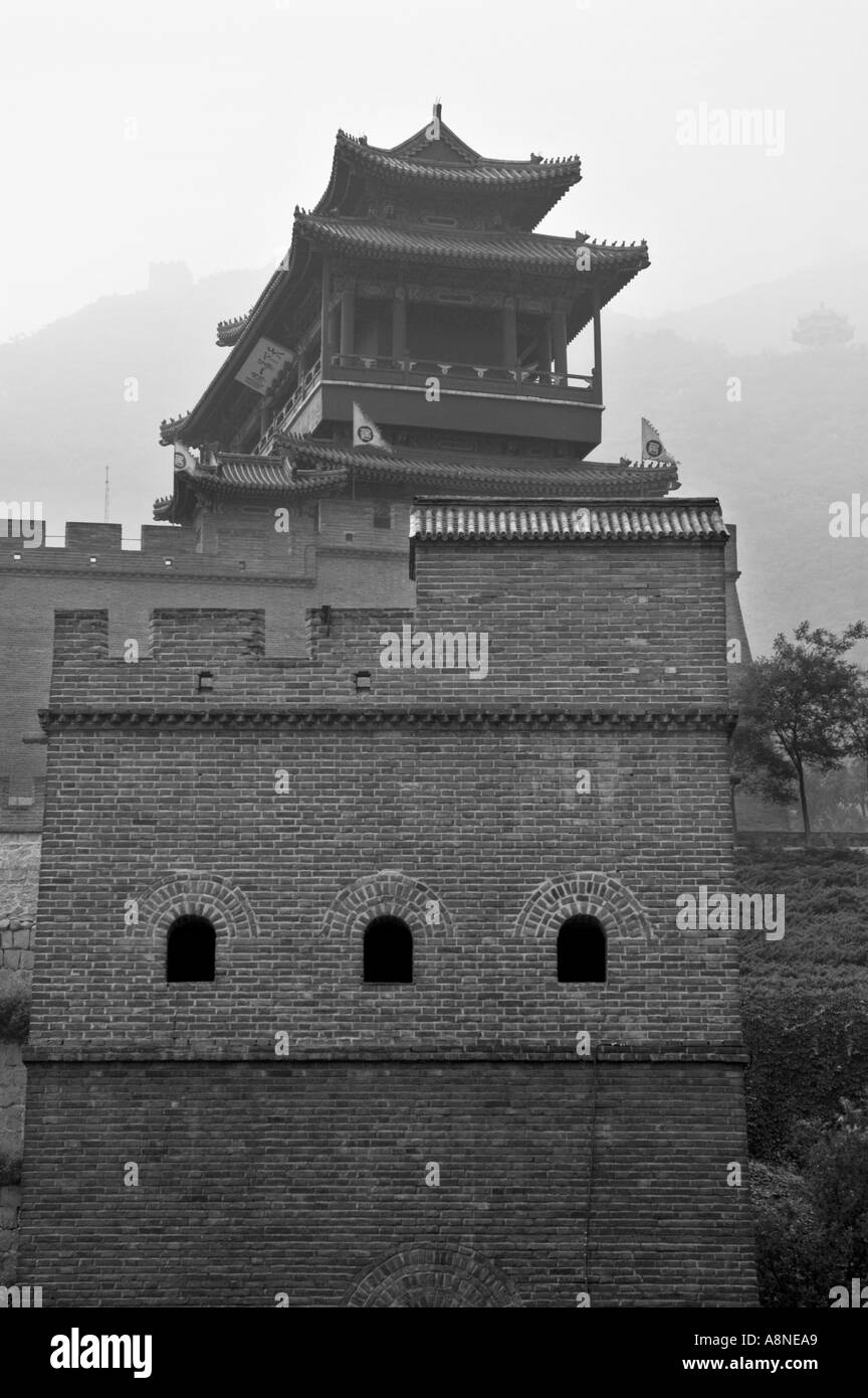 China Beijing The Great Wall At Juyongguan Gate Near Badaling Stock Photo