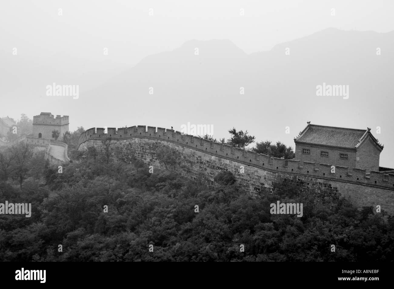 China Beijing The Great Wall At Juyongguan Gate Near Badaling Stock Photo