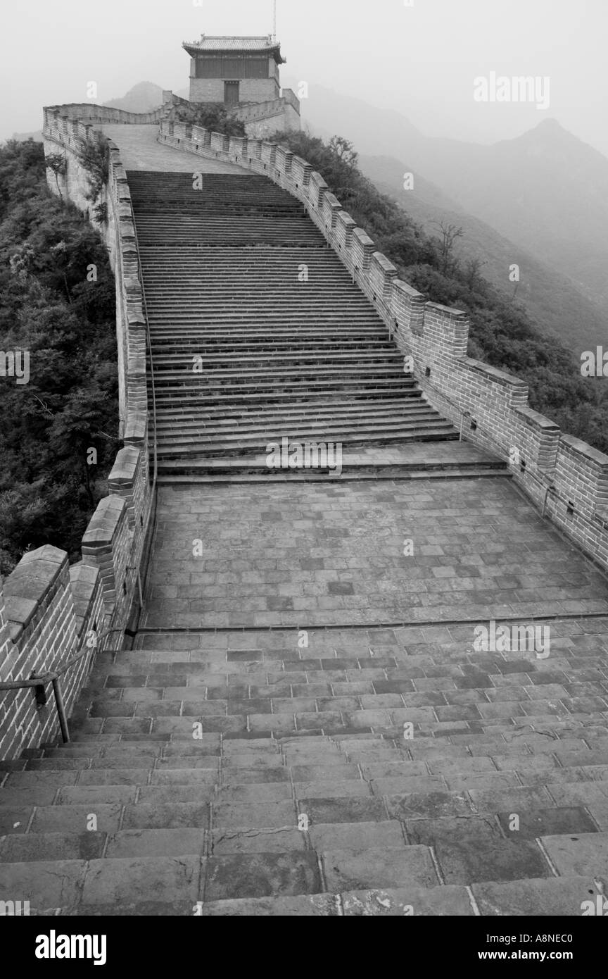 China Beijing The Great Wall At Juyongguan Gate Near Badaling Stock Photo