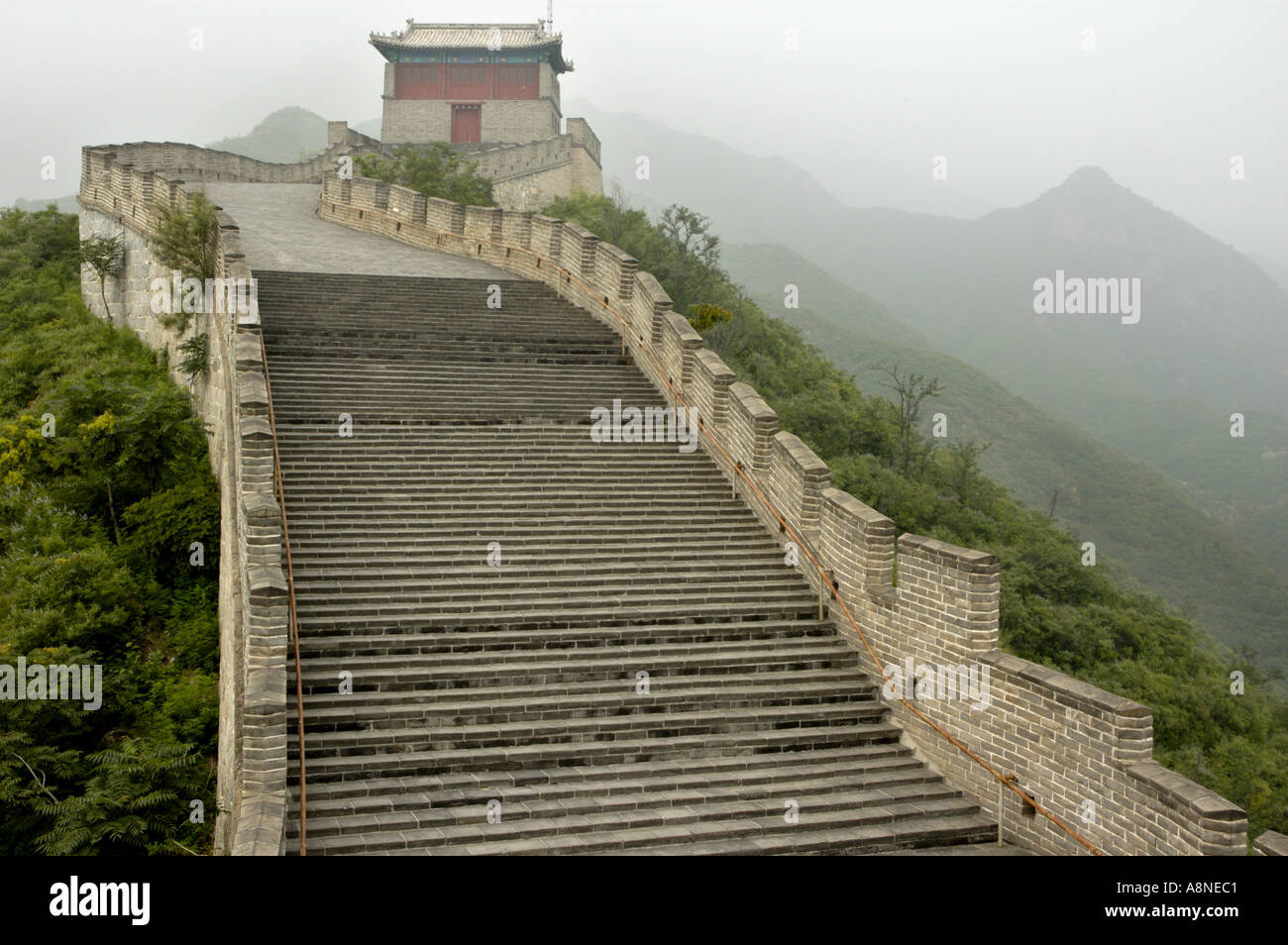 China Beijing The Great Wall At Juyongguan Gate Near Badaling Stock Photo