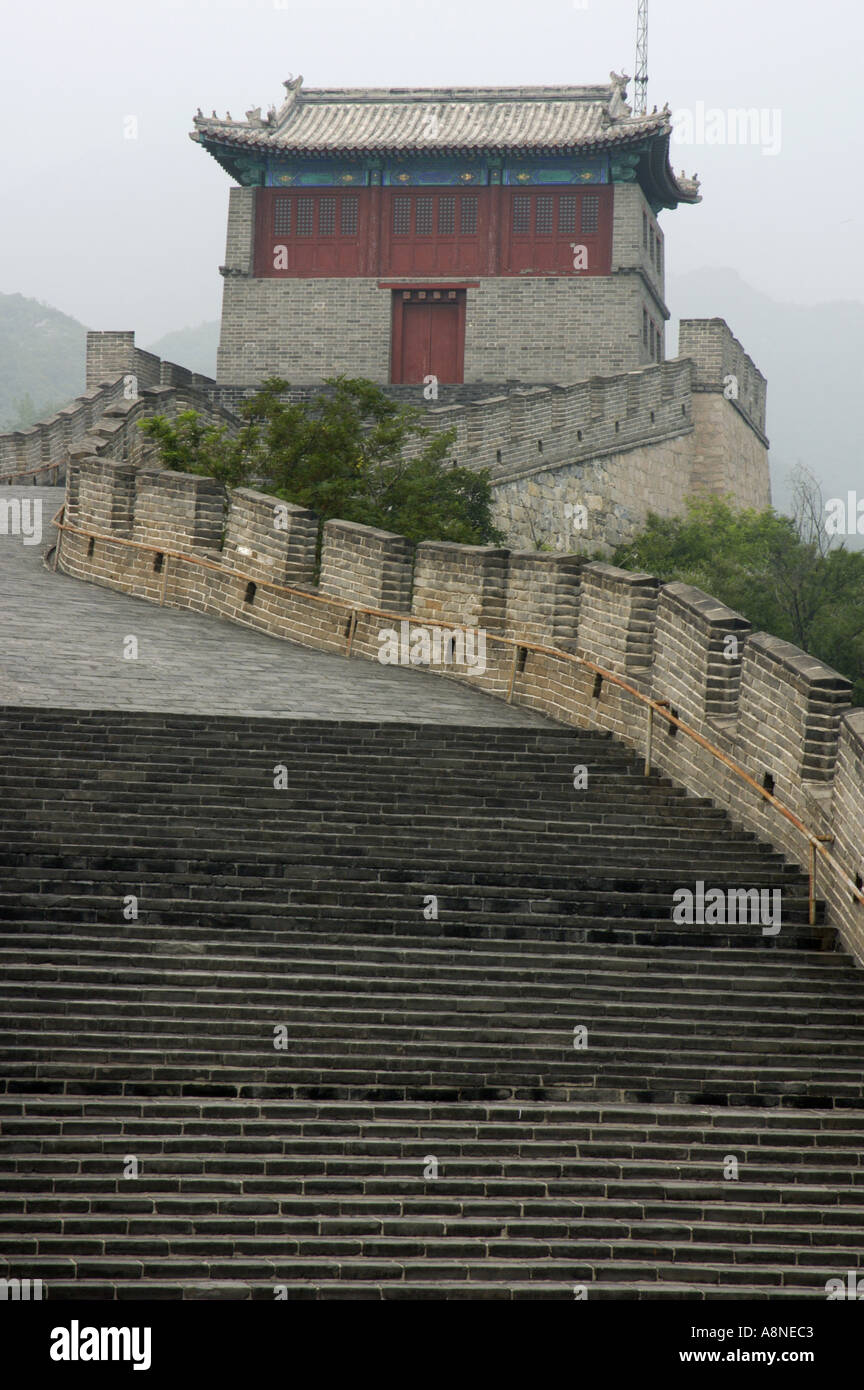 China Beijing The Great Wall At Juyongguan Gate Near Badaling Stock Photo