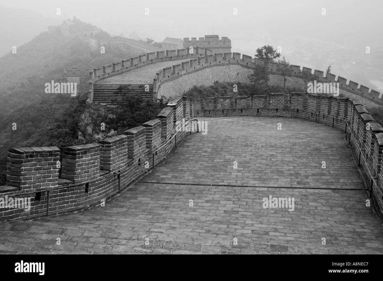 China Beijing The Great Wall At Juyongguan Gate Near Badaling Stock Photo