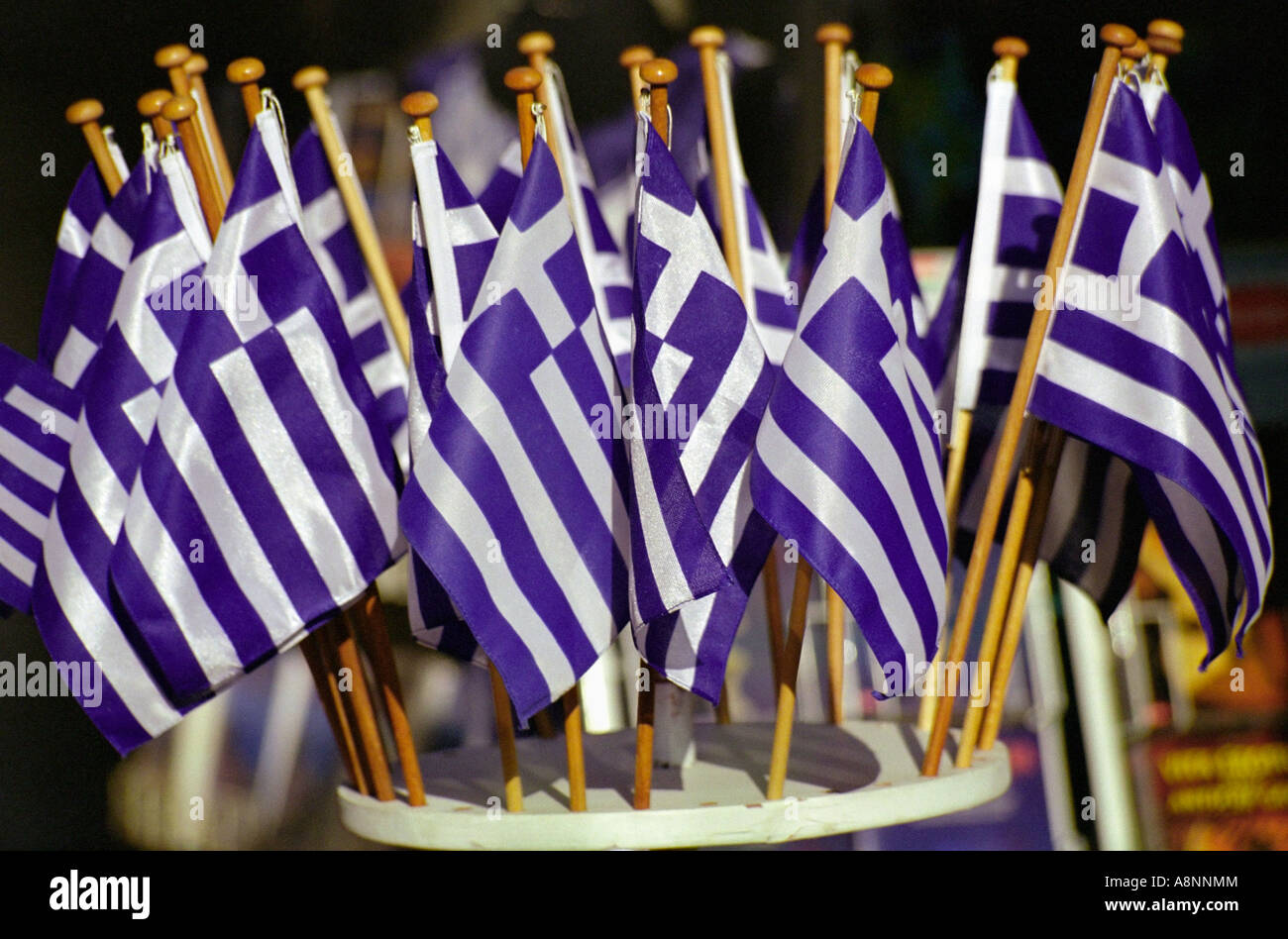 Greek flags Athens, GREECE Stock Photo Alamy