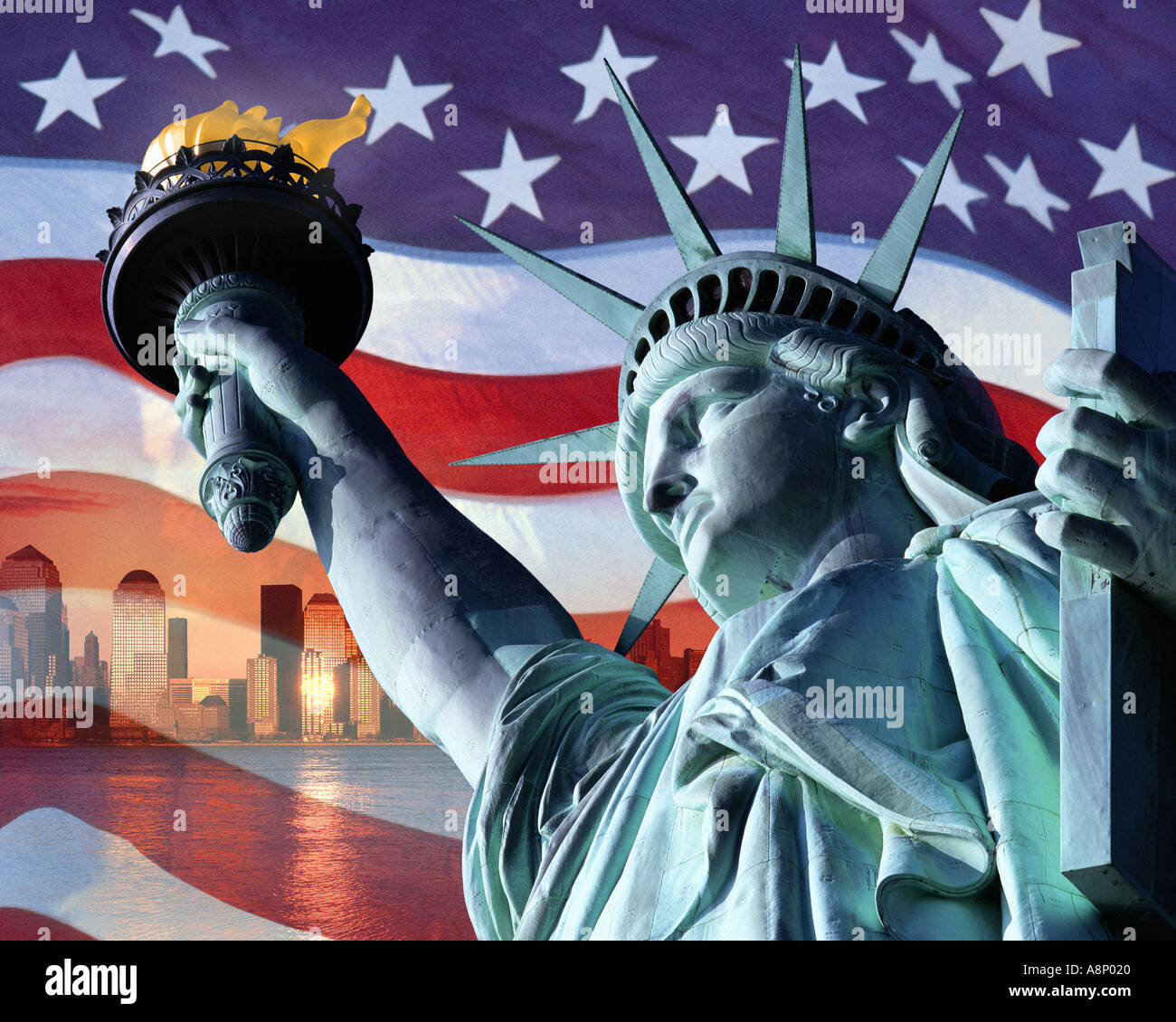 USA - NEW YORK: Americana Concept Stock Photo