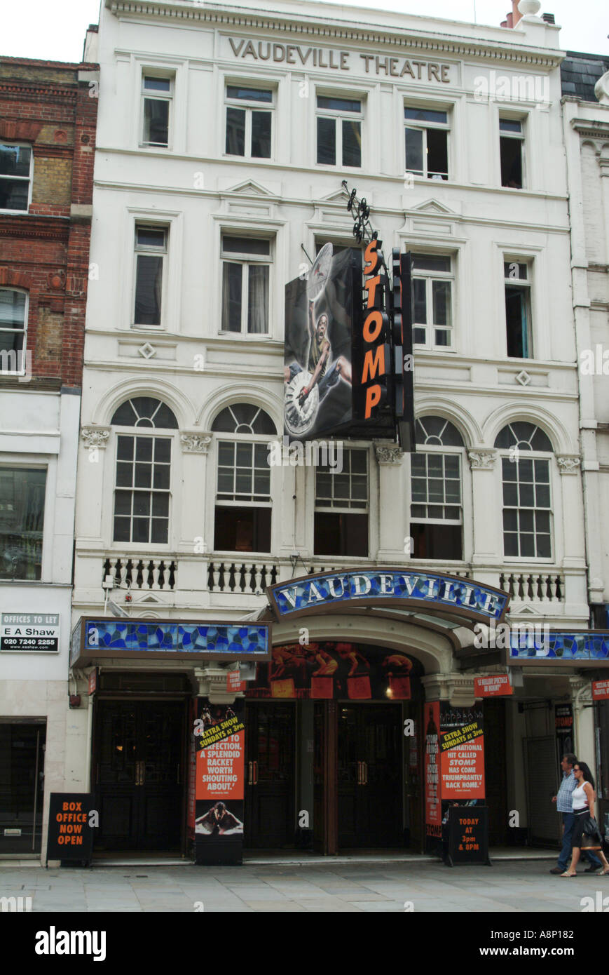 The Vaudeville theatre showing Stomp in London England UK Stock Photo