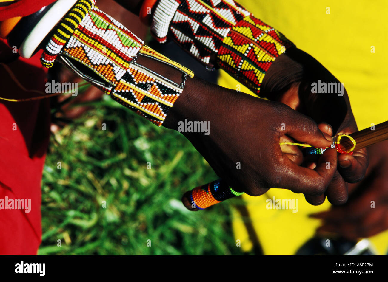 Maasai beadwork, via Demokrasia Kenya …