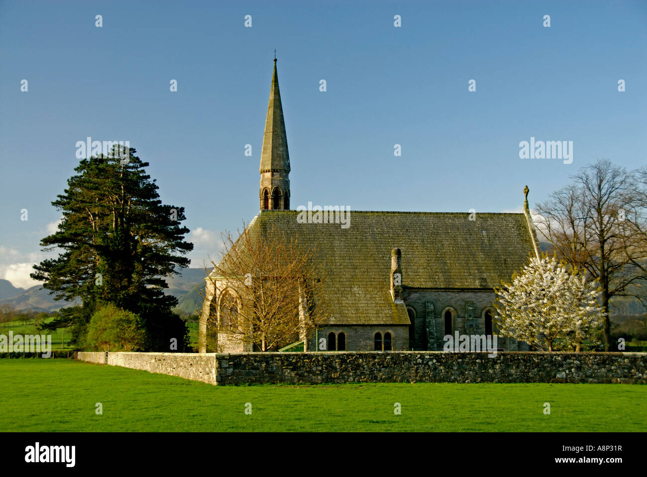 Church of Saint John, Bassenthwaite. Lake Dsitrict National Park, Cumbria, England, U.K., Europe. Stock Photo