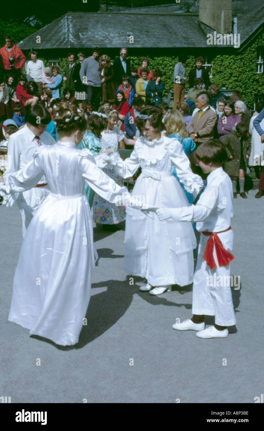 Folk dancing, Chapel Stile, Langdale, Lake District National Park, Cumbria, England, UK. Stock Photo