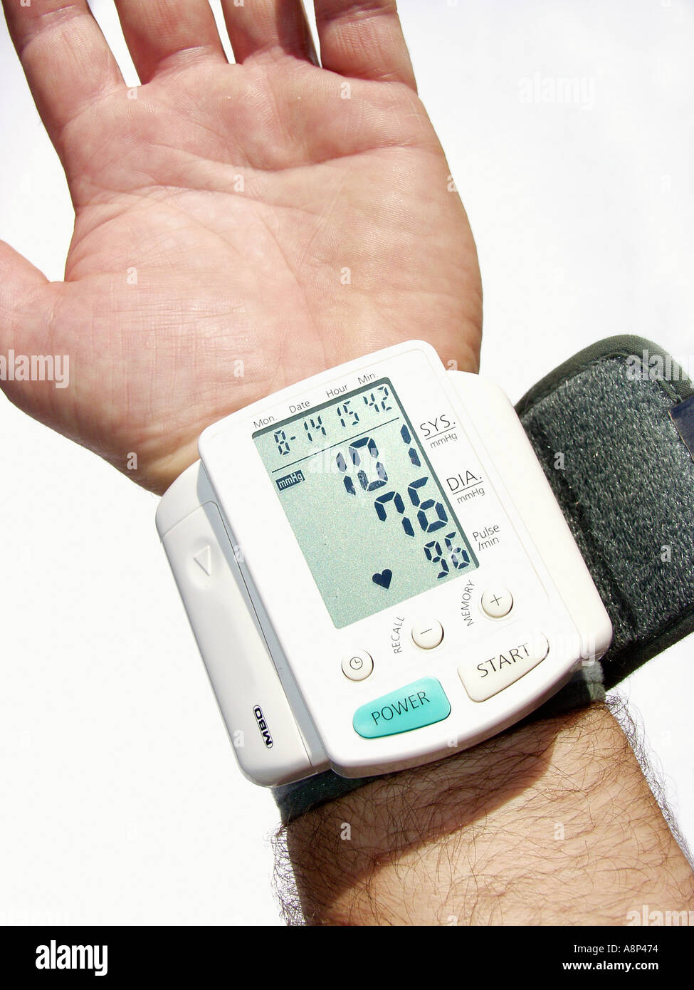 Blood pressure man numbers hi-res stock photography and images - Alamy