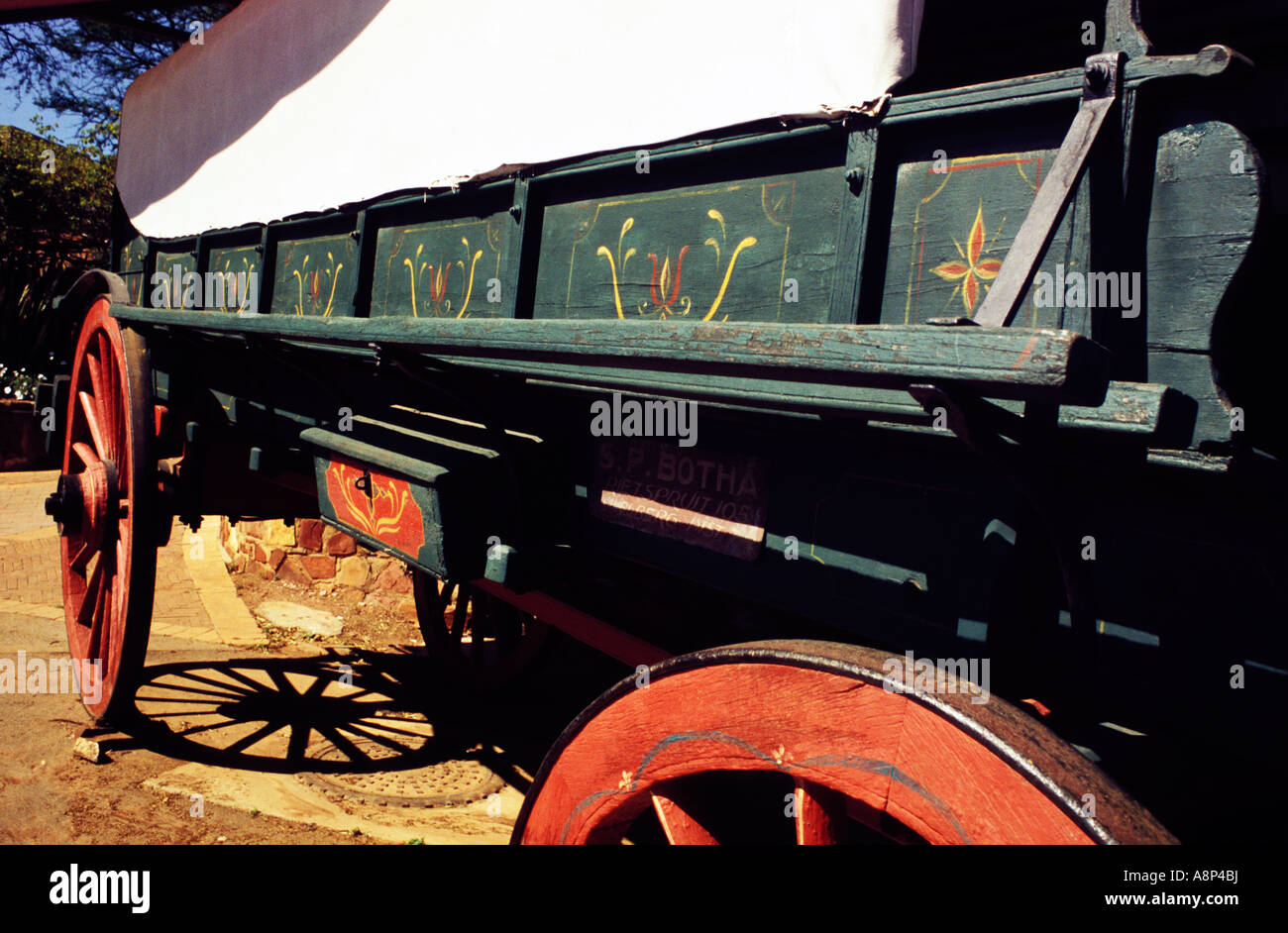 voortrekker monument wagon, pretoria, south africa Stock Photo