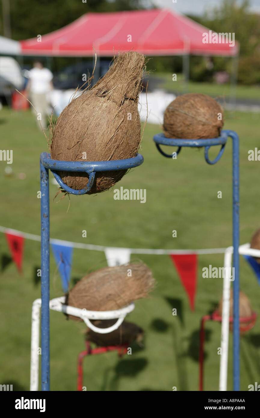Coconut shy game at the fair hires stock photography and images Alamy