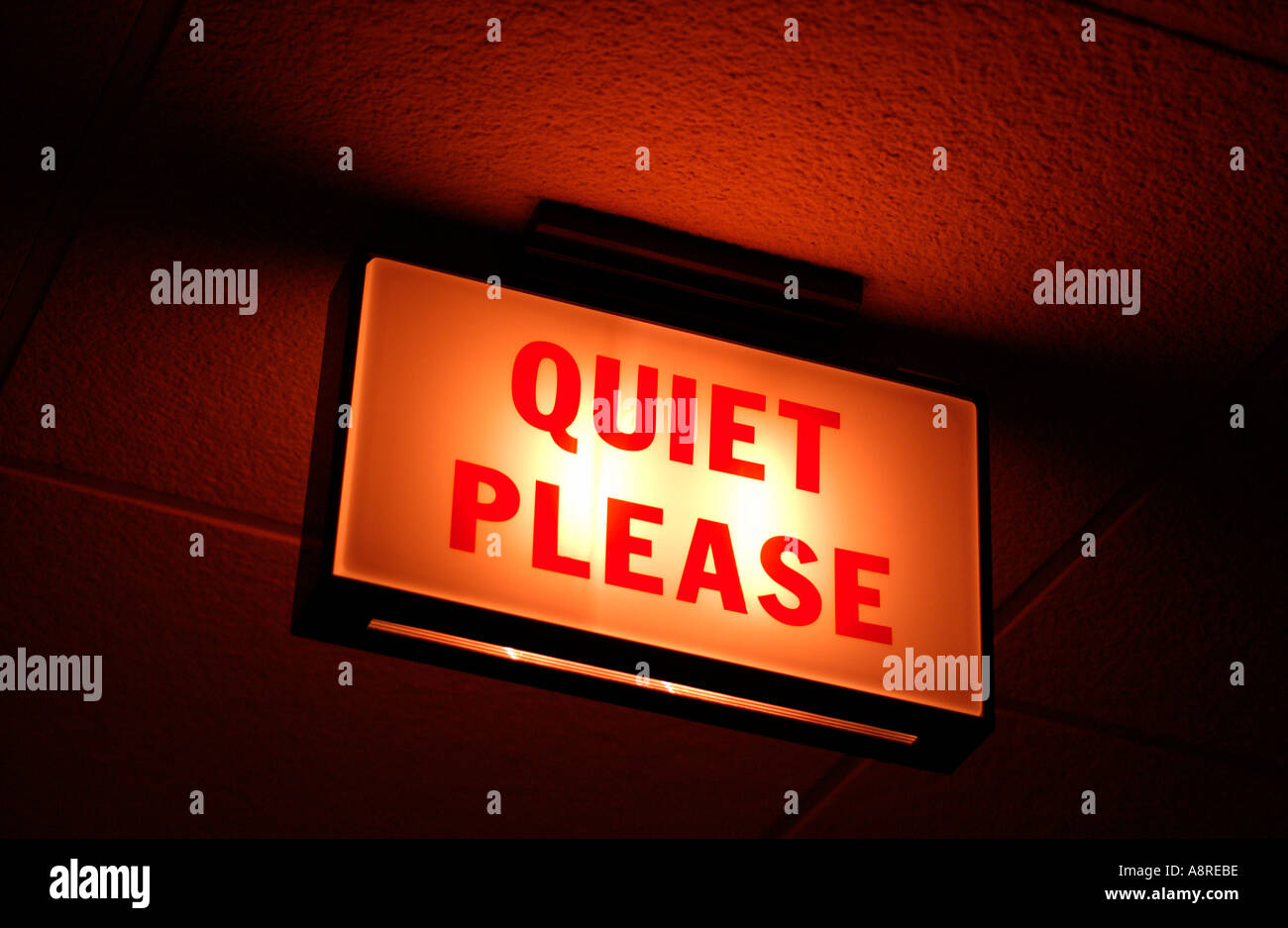 Quiet Please sign Stock Photo