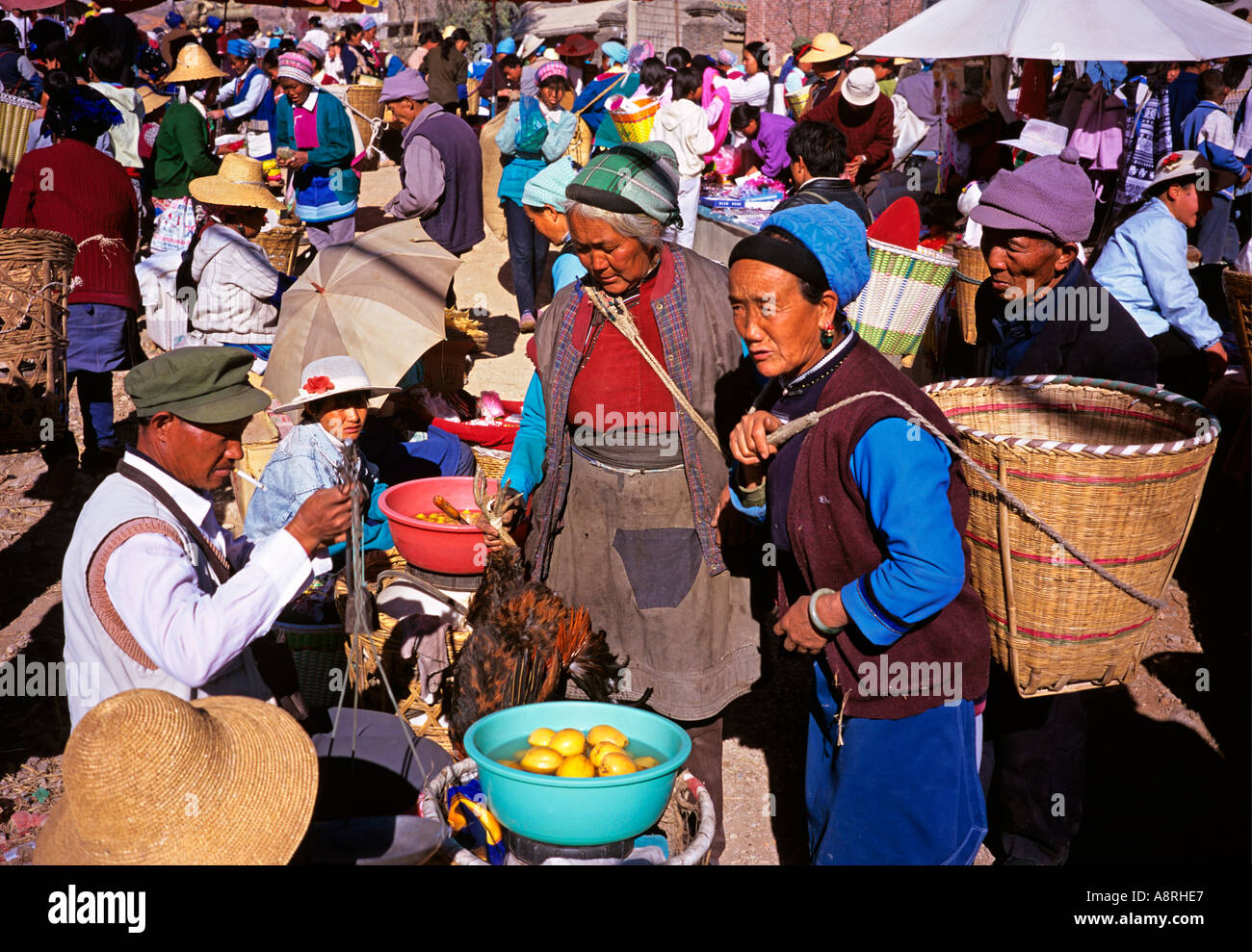 China Yunnan Shaping market Stock Photo