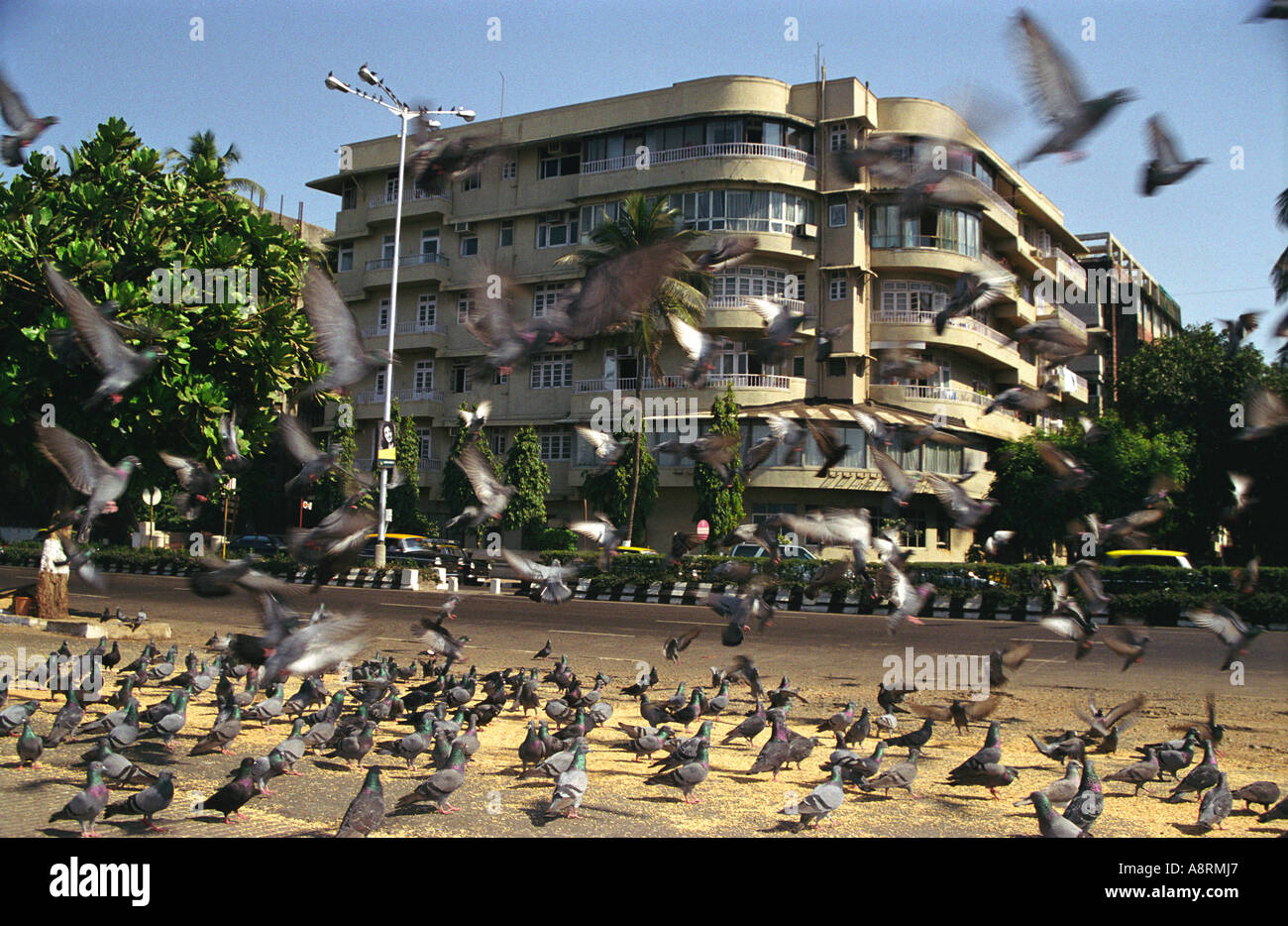 Marine Drive in Bombay, India Stock Photo