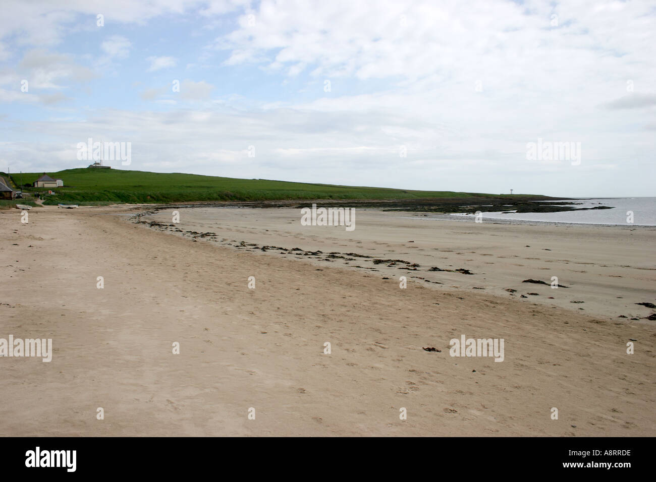 The beach at Newton by the sea Northumberland England Stock Photo Alamy
