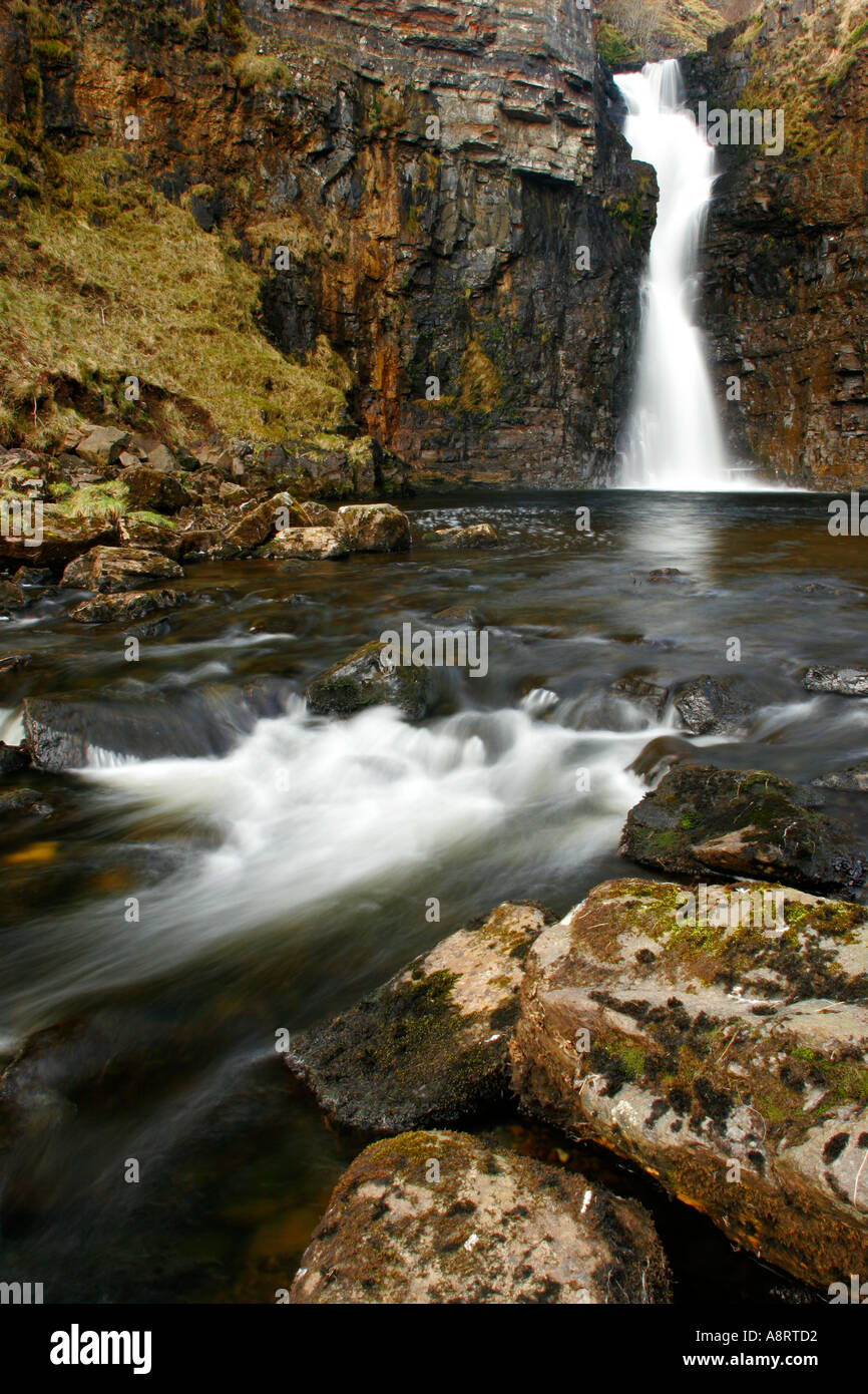 Scotland Isle of Skye Inver tote The tranquil waterfall of the Lealt