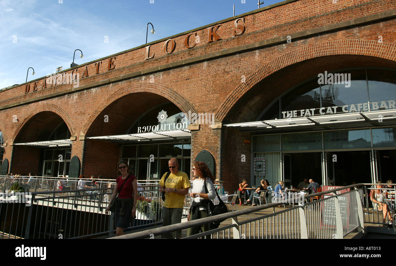 Deansgate Locks Manchester UK Stock Photo