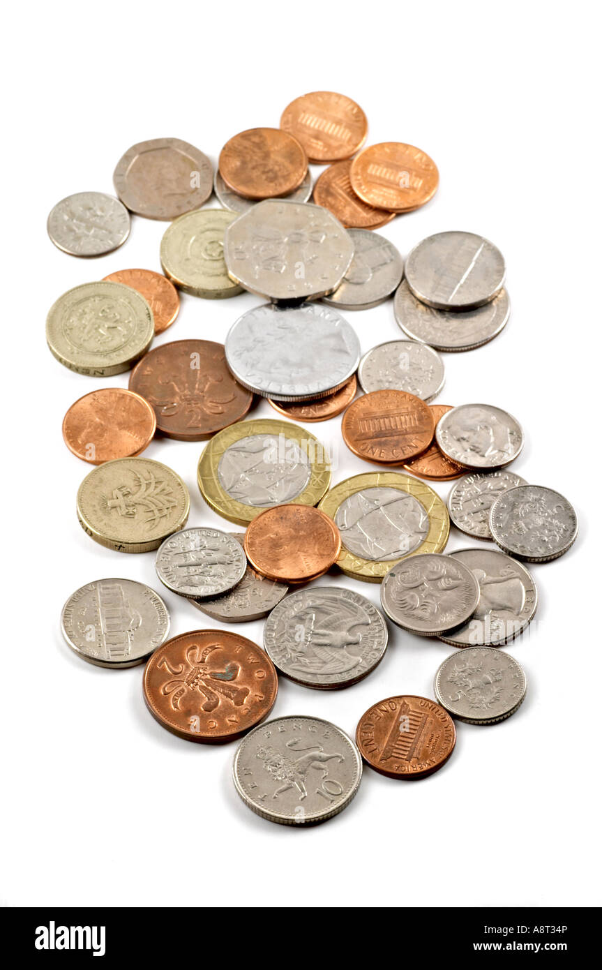Coins Money in Change Stock Photo Alamy
