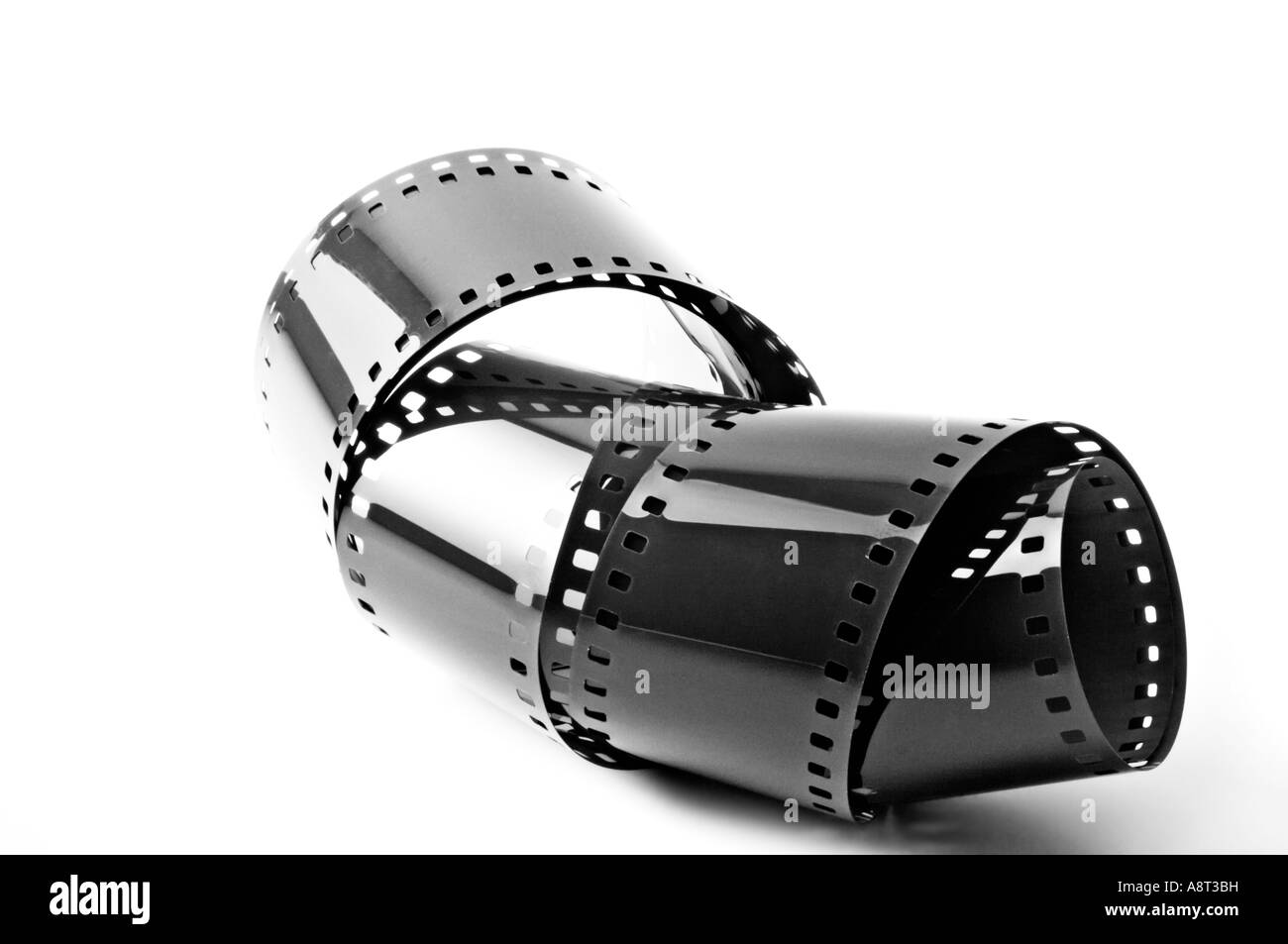 Exposed roll of 35mm B W Film B&W Stock Photo Alamy